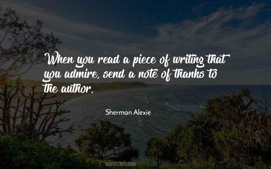 Quotes About Sherman Alexie #303552