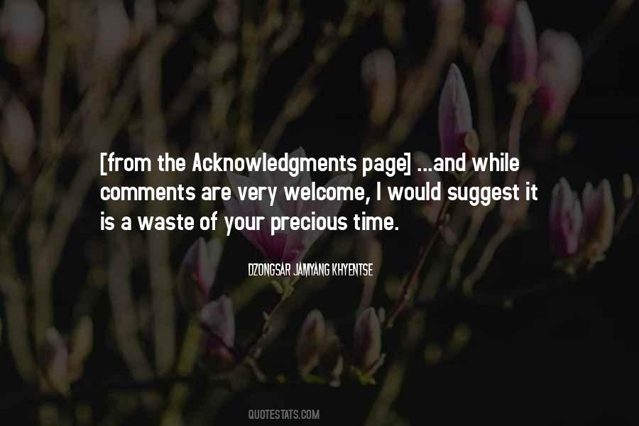 Quotes About Acknowledgments #204226