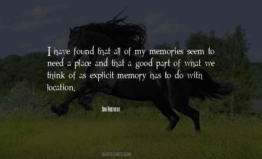 Place And Memory Quotes #1636295