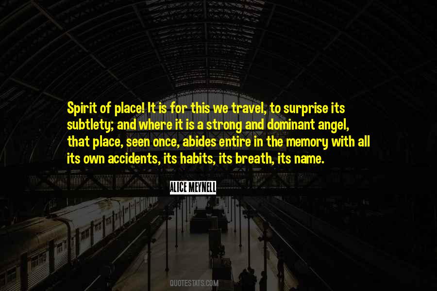 Place And Memory Quotes #476142