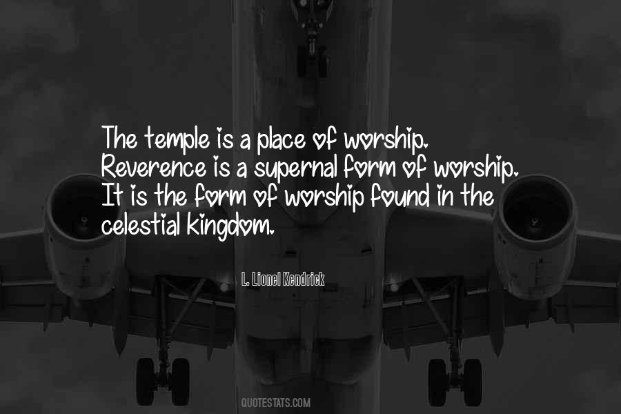 Place Of Worship Quotes #37283