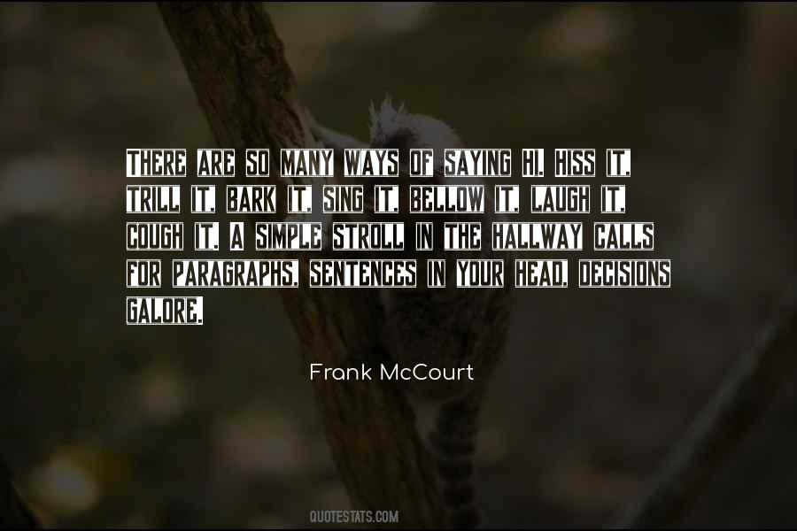 Quotes About Frank Mccourt #170368