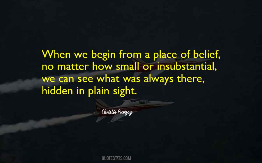 Plain Sight Quotes #1629678