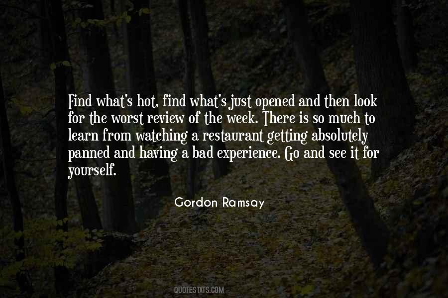 Quotes About Gordon Ramsay #1087680