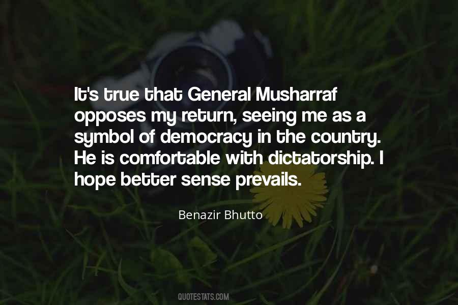 Quotes About Benazir Bhutto #120685