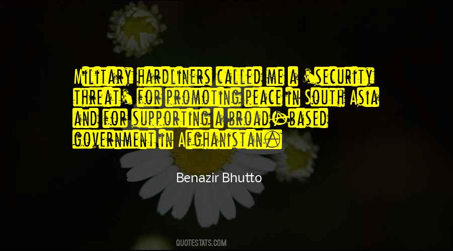 Quotes About Benazir Bhutto #1621342