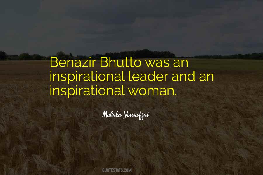 Quotes About Benazir Bhutto #371396