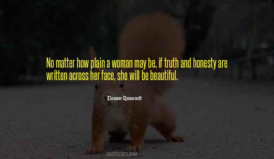 Plain Woman Quotes #341096