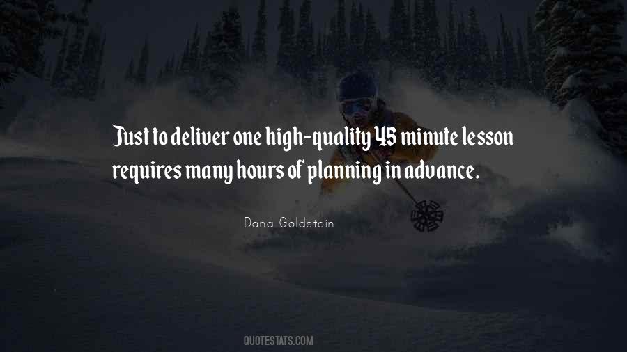 Planning In Advance Quotes #1690560