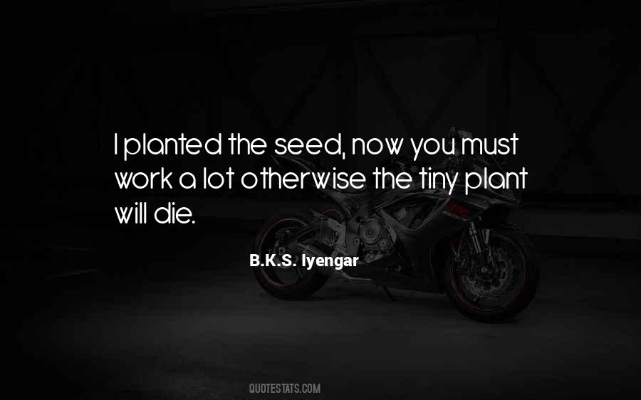 Plant Seed Quotes #1364361