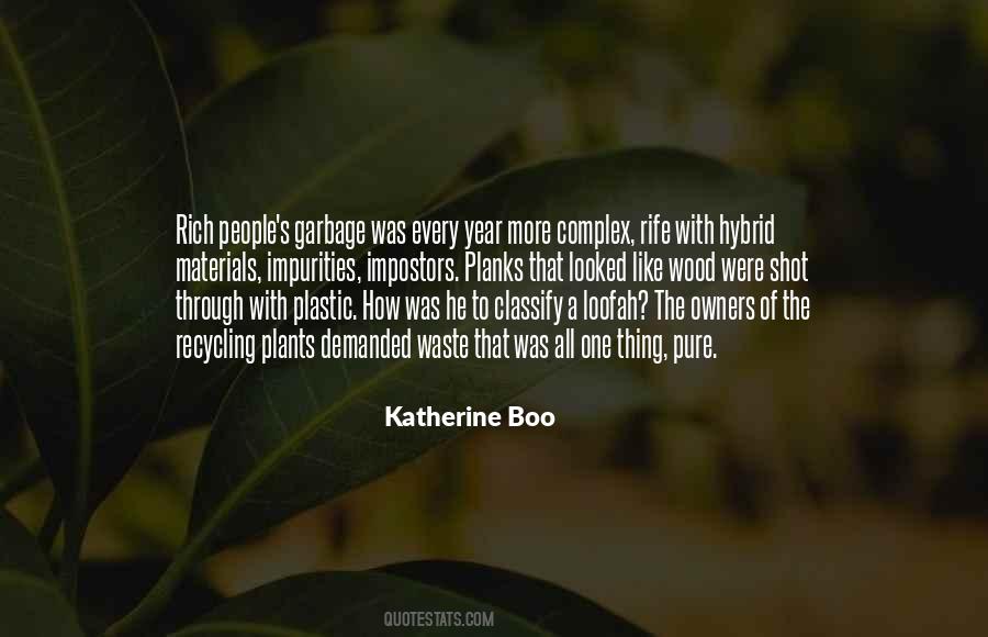 Plastic Recycling Quotes #1060828