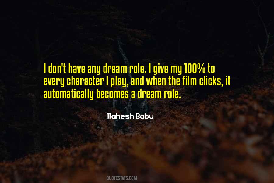 Play My Role Quotes #230199