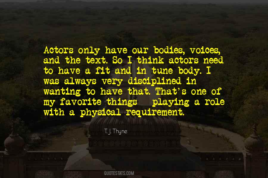 Playing A Role Quotes #178814