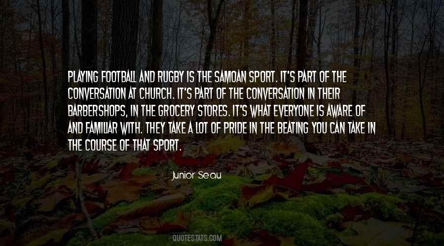 Playing Football Quotes #1122169