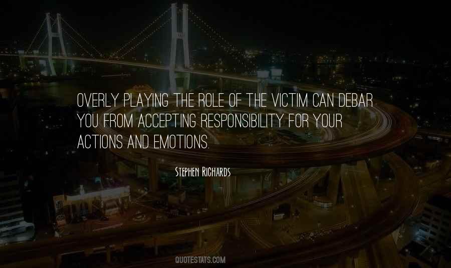 Playing Victim Quotes #983017