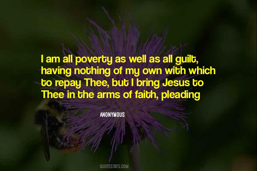 Pleading Poverty Quotes #214579