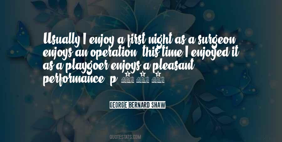 Pleasant Night Quotes #1852244