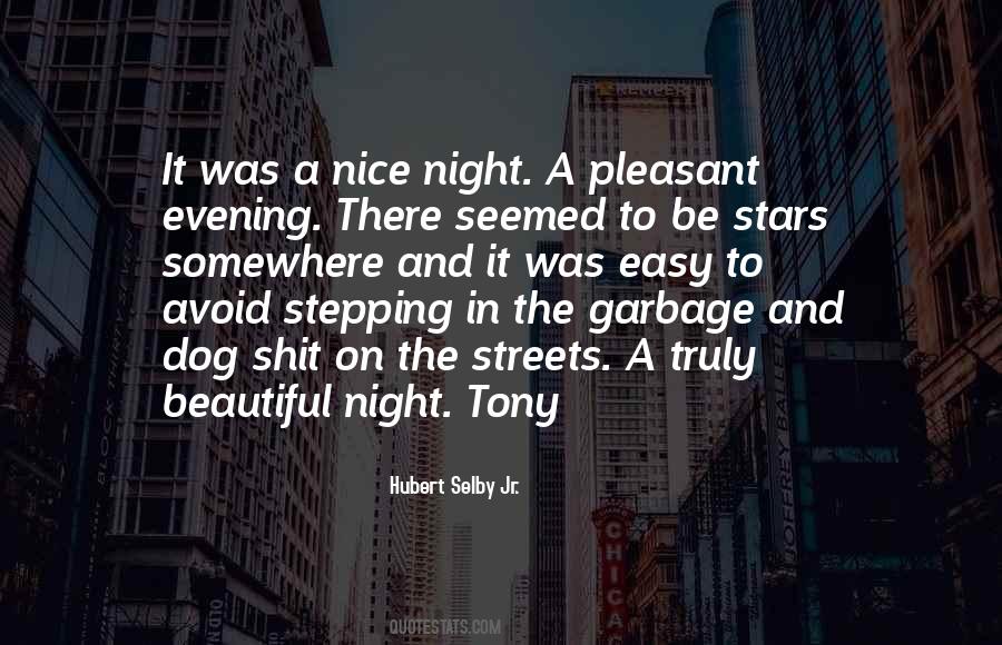 Pleasant Night Quotes #248130