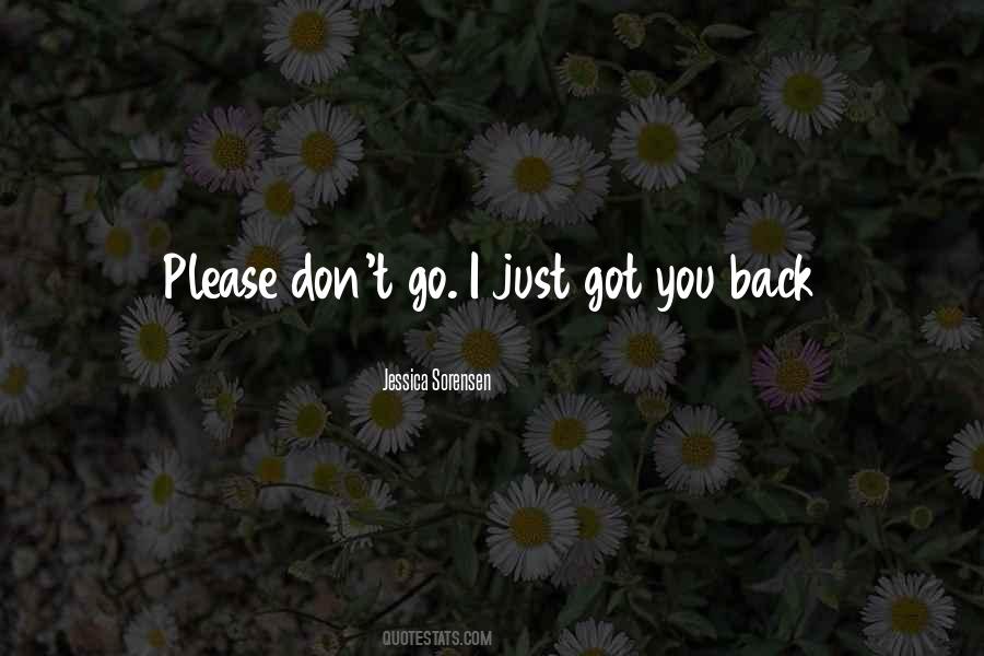 Please Don't Go Quotes #1222039