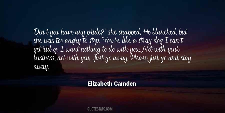 Please Don't Go Quotes #483215