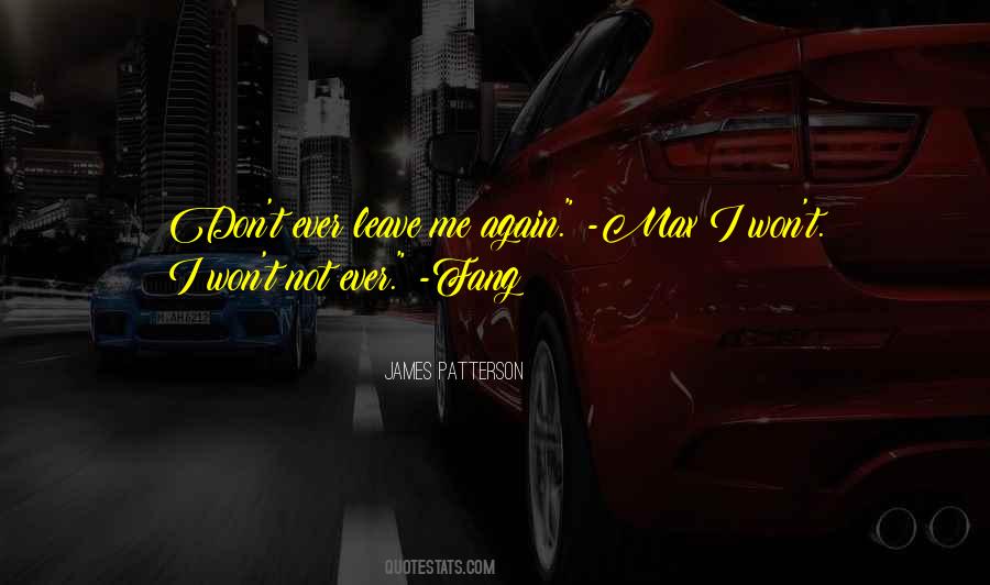 Please Don't Leave Me Again Quotes #964369
