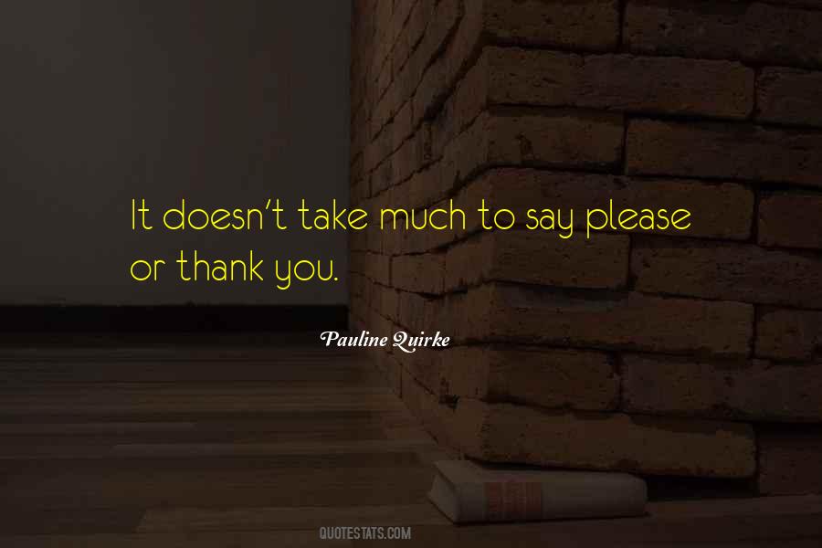 Please Thank You Quotes #466888