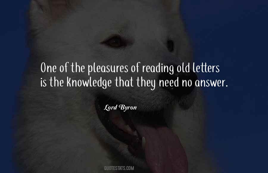 Pleasures Of Reading Quotes #919019