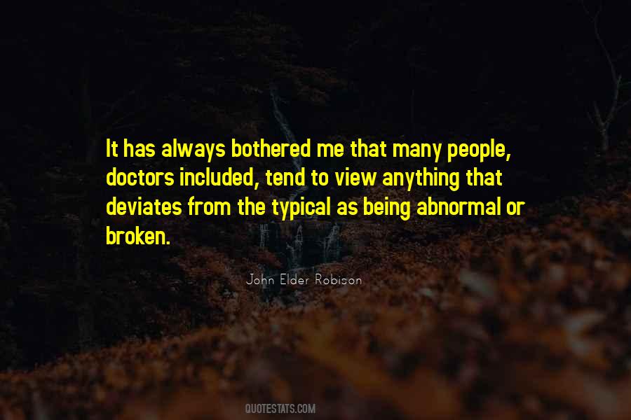 Quotes About Abnormal People #546375