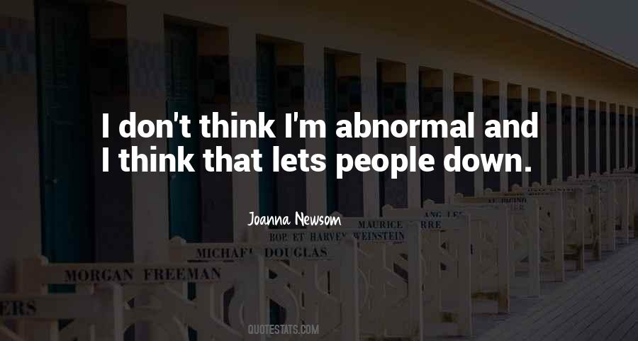 Quotes About Abnormal People #737494