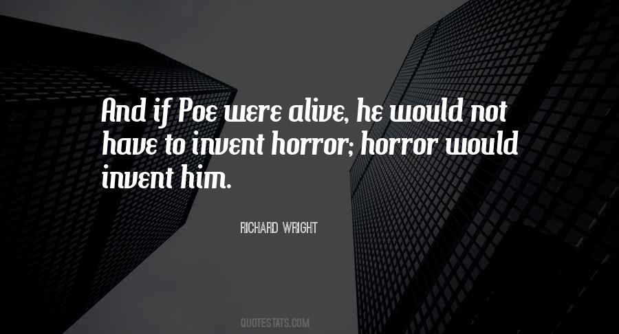Poe Horror Quotes #151624