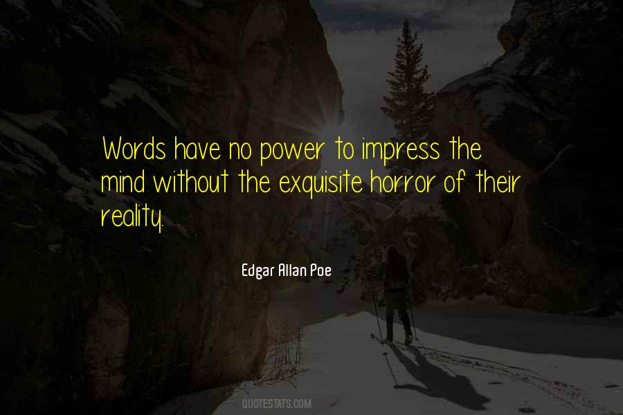 Poe Horror Quotes #551033
