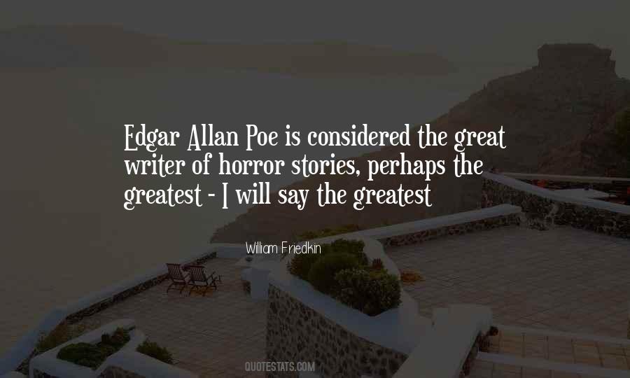 Poe Horror Quotes #714030