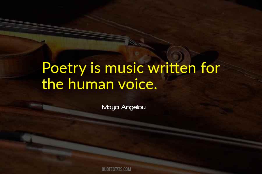 Poetry Is Music Quotes #1003752