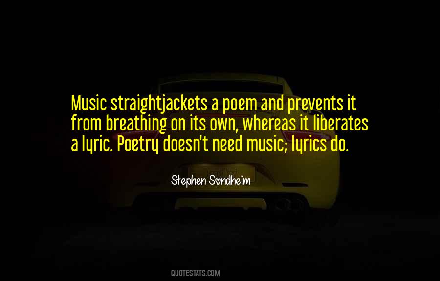 Poetry Music Quotes #290973