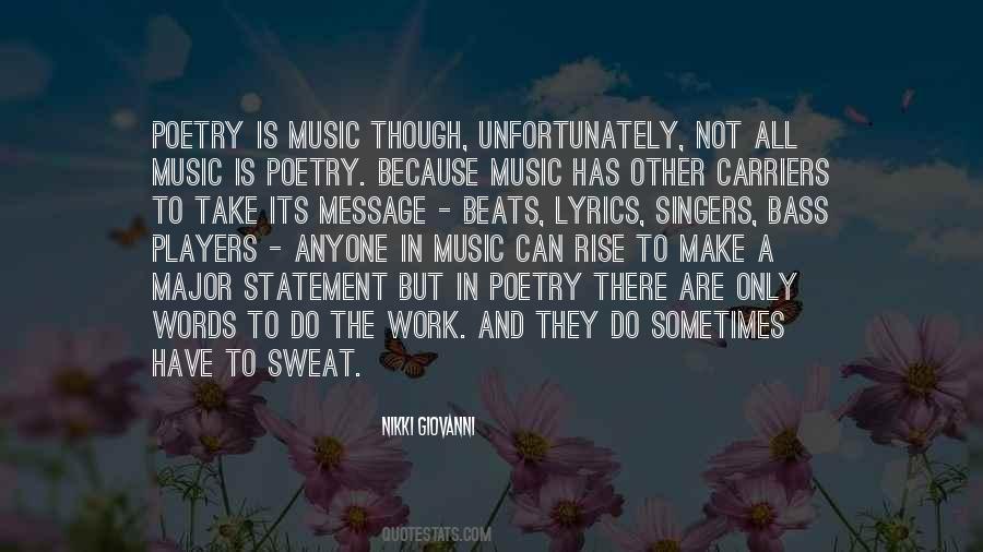 Poetry Music Quotes #319944