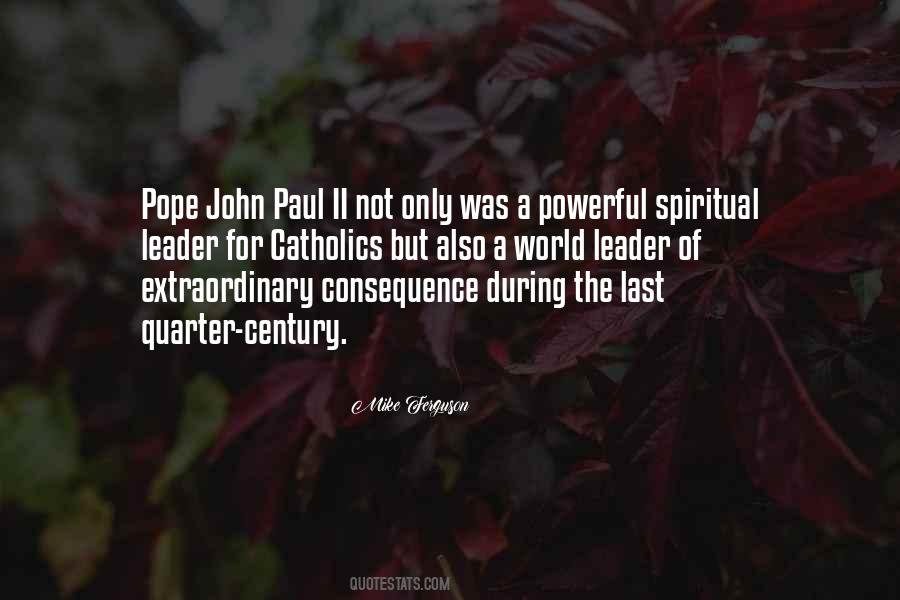 Quotes About Pope John Paul Ii #103370