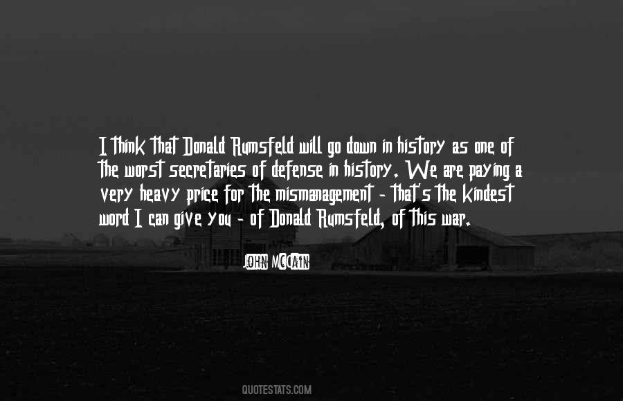 Quotes About Donald Rumsfeld #1601073