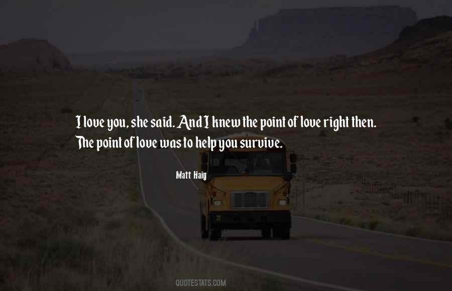 Point Of Love Quotes #1565916