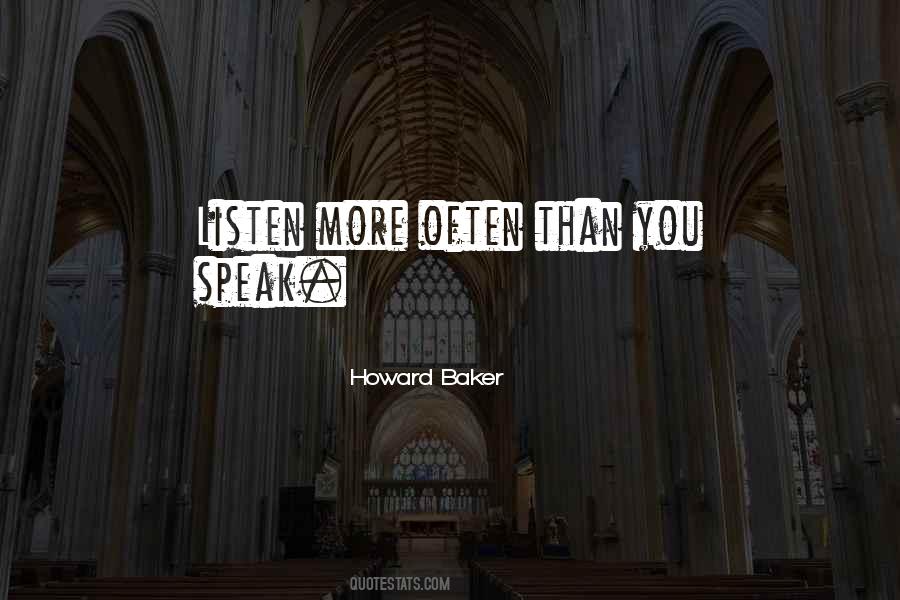 Quotes About Howard Baker #1443613