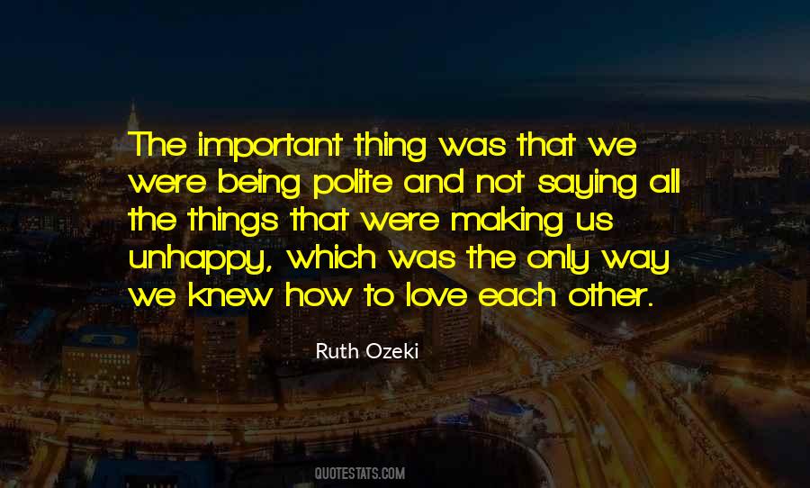 Polite Love Quotes #1357108