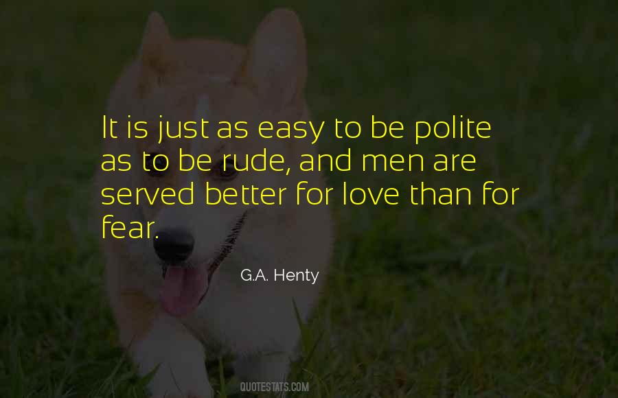 Polite Love Quotes #1517512