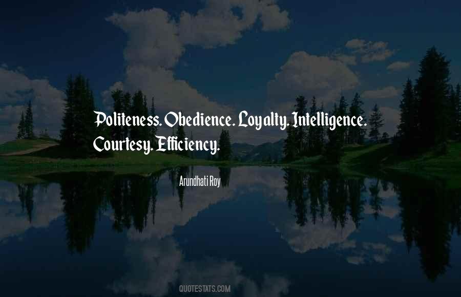 Politeness And Courtesy Quotes #1062091