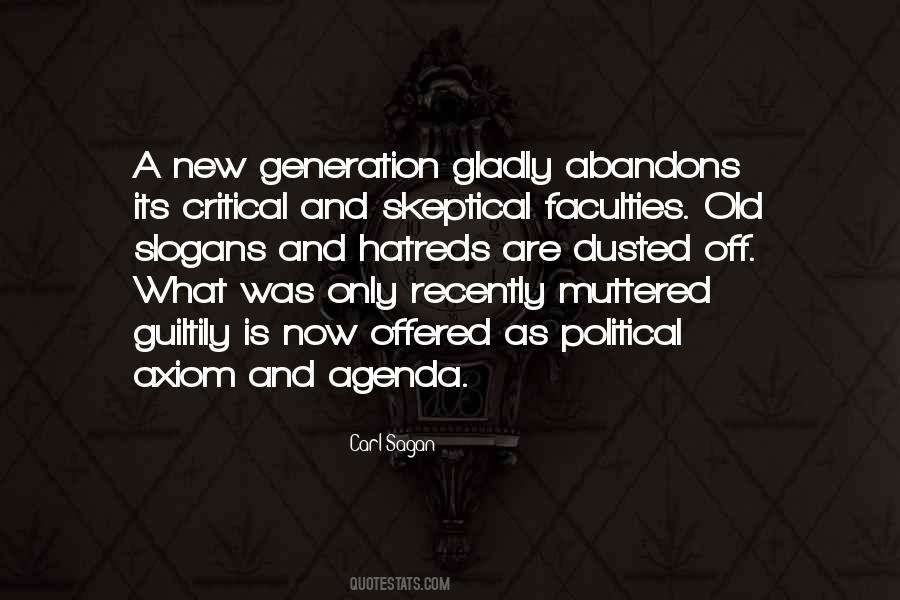 Political Agenda Quotes #195309