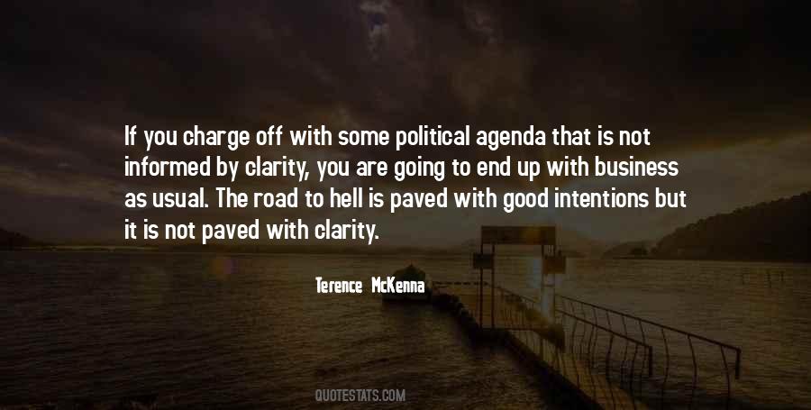 Political Agenda Quotes #898059