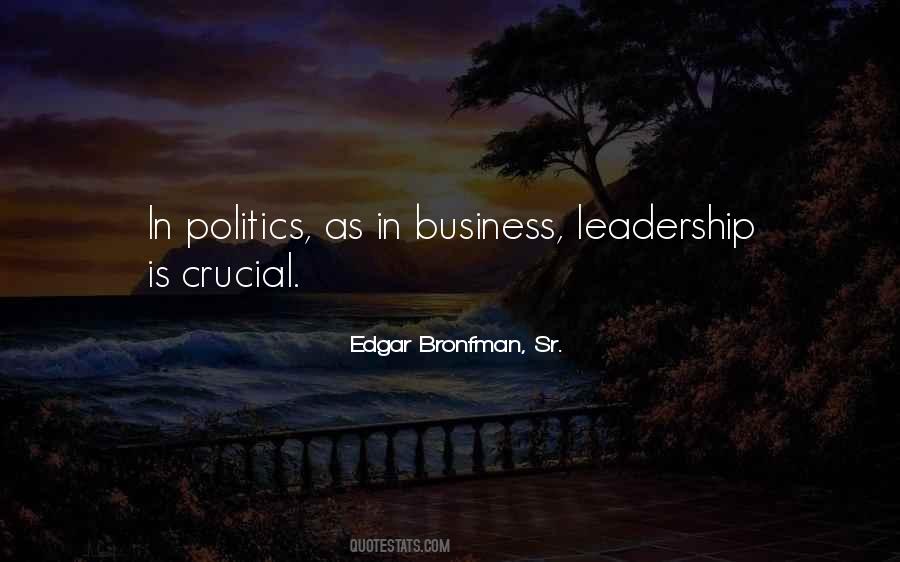 Politics And Leadership Quotes #345288