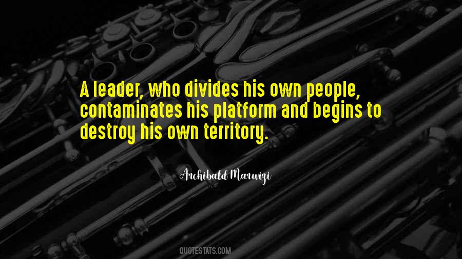 Politics And Leadership Quotes #430919