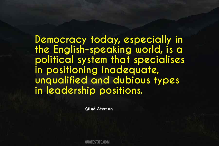 Politics And Leadership Quotes #735895