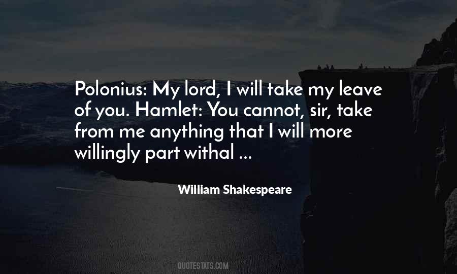 Polonius Shakespeare Quotes #1534446