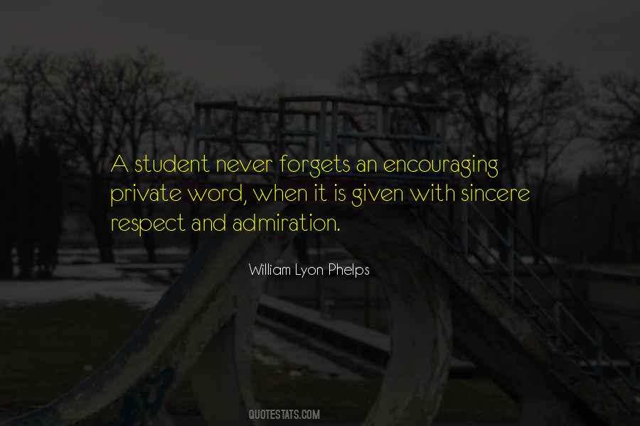 Quotes About Admiration For Someone #19190
