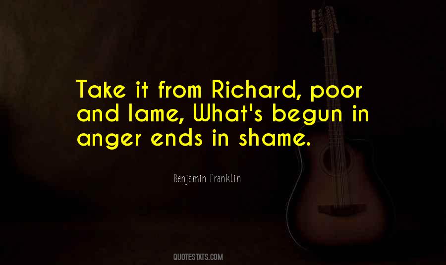 Poor Richard Quotes #994787